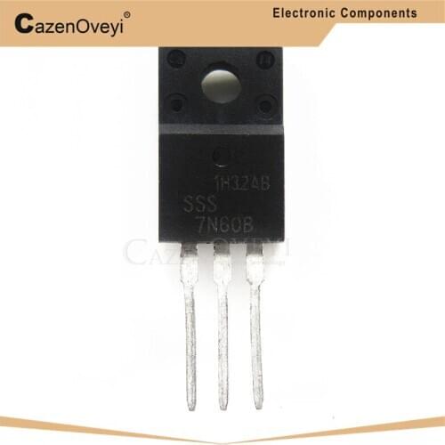 5pcs/lot SSS7N60B TO-220F SSS7N60 TO-220 7N60B 7N60 In Stock