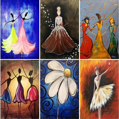5D DIY Diamond Embroidery Diamond Painting Full Square/Round Diamond Mosaic Dancing Girl Picture Of Rhinestones Home Decoration