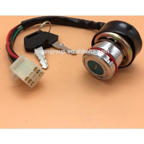 6 Wire Ignition Switch 2 Keys Motorcycle Scooter Bike Quad Go-Kart Pit Bike