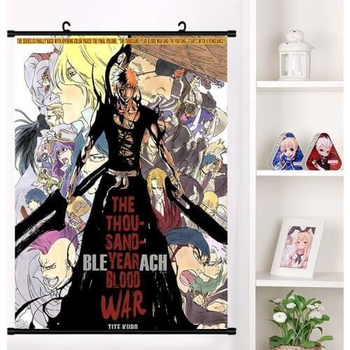 Anime BLEACH Kurosaki ichigo Wall Scroll Mural Wall Hanging Poster Collection Living Room Home Decoration Art Printing Picture