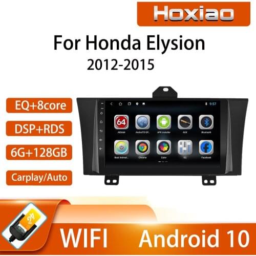 Car Android 2G+32G 9inch 2 Din Car Video Radio Quad Core WIFI GPS Bluetooth Multimedia For Honda Elysion 2012-2015 8 Core IPS