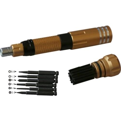 BST-8927A Multi-Function 6 in 1 Precision Magnetic Screwdriver Set For Smart Phone iPhone iWatch Laptop Maintenance Tools