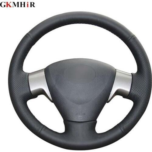 Black PU Artificial Leather Car Steering Wheel Cover for Toyota Corolla 2009-2013 Matrix 2009-2010 Auris 2007-2009