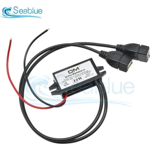 DC-DC 12V to 5V 3A 15W Car Power Converter Micro Mini USB Charger Voltage Regulator With MINI 5 Pin USB Power Supply Adapter