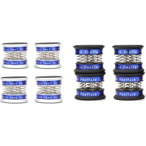 Top 4PCS Spring Speakers Spikes Isolation Stand Pad for HiFi Amplifier/Speaker/Turntable/Player