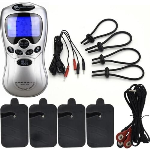 Electric Shock Penis Stimulator Ring Anal Beads Dildo Urethral Catheter Stimulate Body Massage Medical Themed Ring Sex Toys