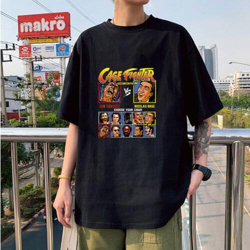 New Style Cage Fighter Not The Bees Vs Nicolas Rage Choose Your Cage Streetwear Clothing Couple T-shirt Cotton High Quality Tops