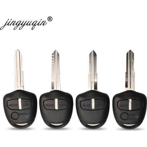 Jingyuqin 10pcs/lot 2/3BTN Transponder Car Key Remote Case Fob Cover Shell For Mitsubishi Grandis Right / Left Blade