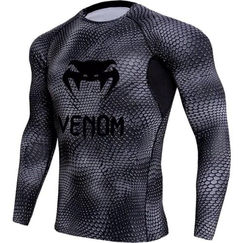 MMA Snake Head Camouflage Fitness Breathable Skinny Boxing Jerseys Tiger Muay Thai Jiu Jitsu T Shirt Mma Rashguard Boxing