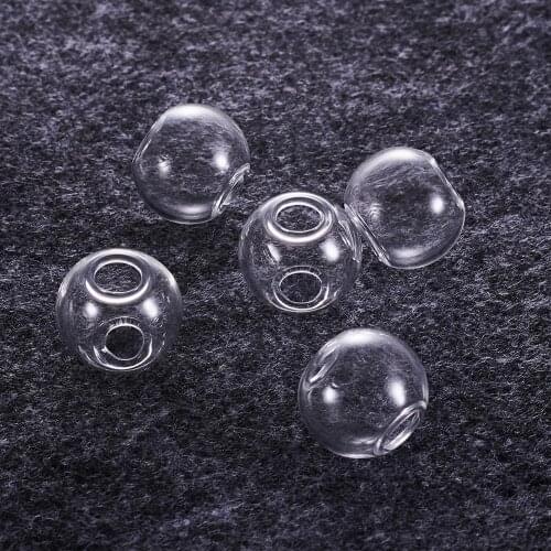 5pcs 13/16/20/30/mm Clear Glass Globe Round Beads Handmade Finding bead for jewelry DIY making Necklace Bracelet Accessories F70