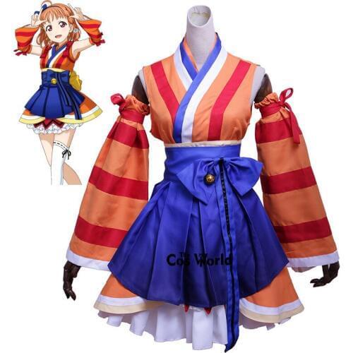 LoveLive!Sunshine!! Aqours ed Dreamer Takami Chika Dress Kimono Yukata Uniform Outfit Anime Customize Cosplay Costumes