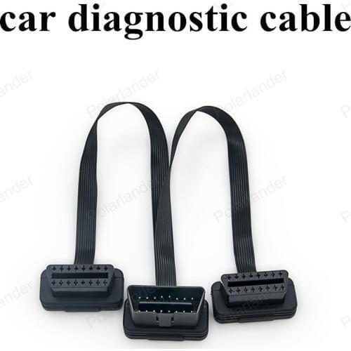 Wholesale OBDII 16 Pin 30CM Male to Dual Female Splitter Extension Diagnostic Scanner Cable