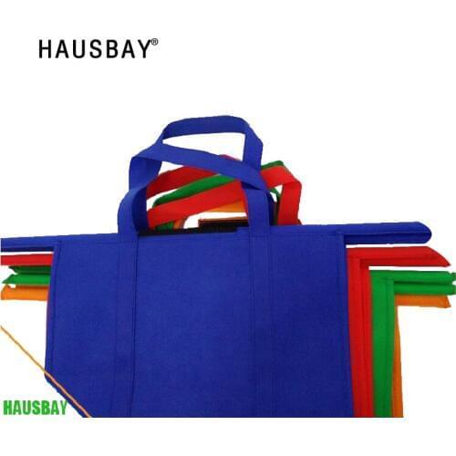 Cart Trolley Supermarket Shopping Bag Grocery Grab Shopping Bags Foldable Tote Eco-friendly Reusable Supermarket Bags 4pcs/set
