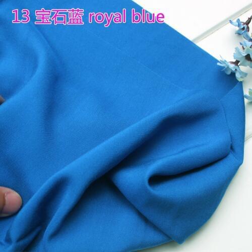 Royal Blue Viscose Fabric Cotton Fabric Silk Artificial Cotton Fabric Skirt Fabric 60" Wide Sold By The Yard Free Shipping