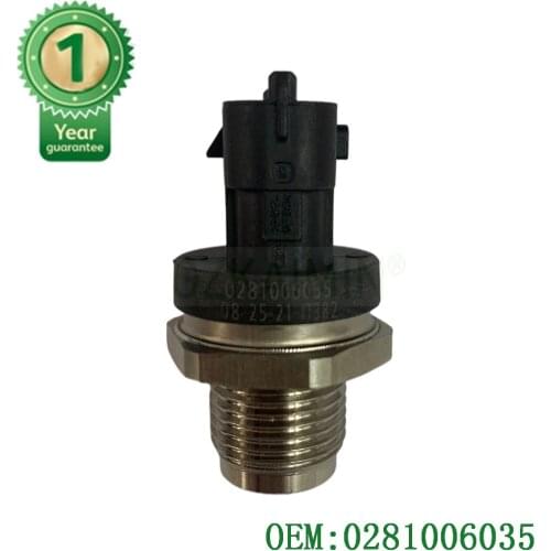 High Quality Car Accessories OEM 0281006035 Rail Pressure Sensor For Hyundai Grand Santa Fe Kia Carnival