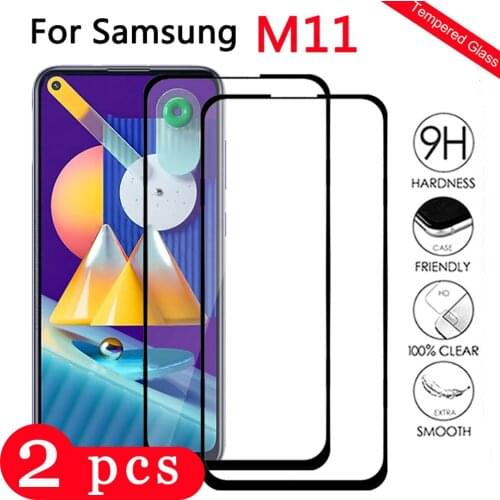 2Pcs cover tempered glass for Samsung Galaxy M51 M40 M31 M30 M30S M21 M20 M11 M10 M10S protective film phone screen protector