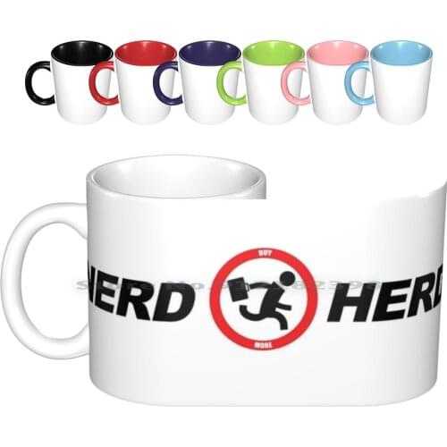 Nerd Herd Logo Chuck Buy More Ceramic Mugs Coffee Cups Milk Tea Mug Nerd Herd Chuck Bartowski Tv Show Chuck Bartowski Nerd Herd