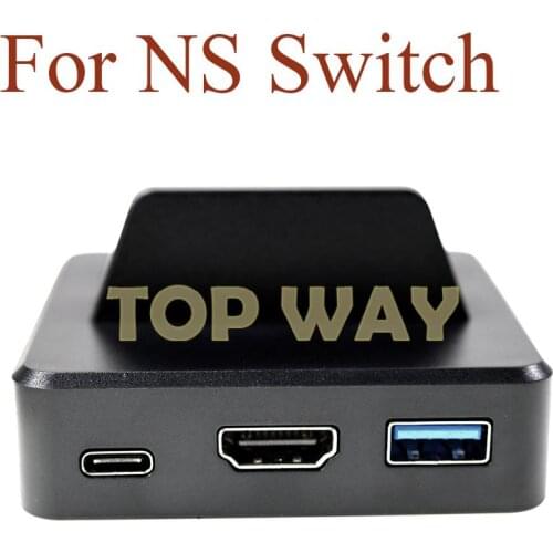 1PC HDMI-compatible to TV Video Adapter Conversion Type-C Charger Stand Portable Charging Dock Station for Nintendo NS Switch