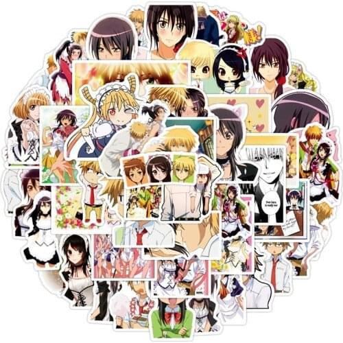 10/50pcs Anime President Is A Maid Stickers Diy Graffiti Decoration Sticker Pack for Guitar Laptop Luggage Waterproof Decal Toys