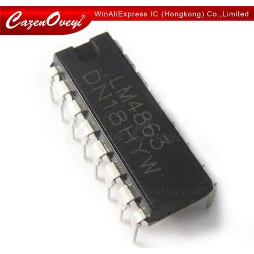 10pcs/lot LM4863N LM4863D LM4863P LM4863 DIP-16 In Stock