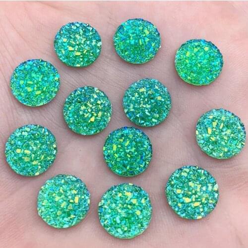 12mm AB Color Rhinestone Buttons Shiny Round Resin Rhinestone Crystals Flat back Stones Strass DIY 480PCS -A556*5