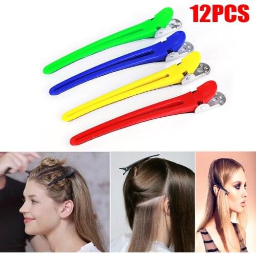 12pcs Professional Hair Clip Hairdressing Salon Sectioning Hair Styling Tool Braiding Clip Hairpins Accessory Hair Pin Wholesale