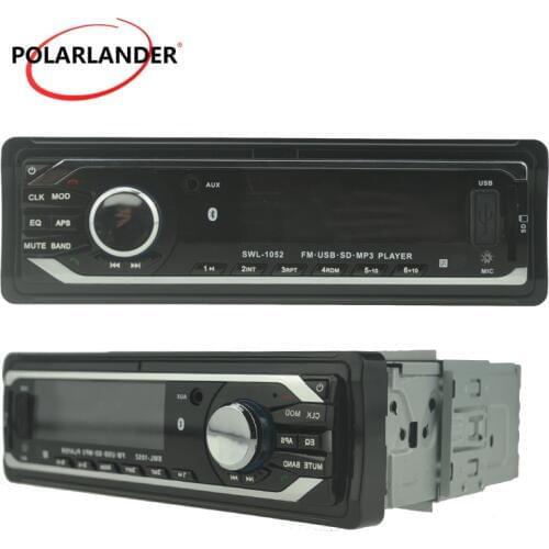 12V Car Stereo FM Radio MP3 Audio Player built in Bluetooth Phone with USB SD Car radio bluetooth In-Dash 1 DIN free shipping