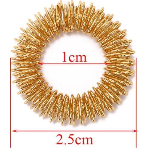 2pcs/lot Hand Finger Massage Finger Massage Ring Acupuncture Ring Body Massager Relax Health Care