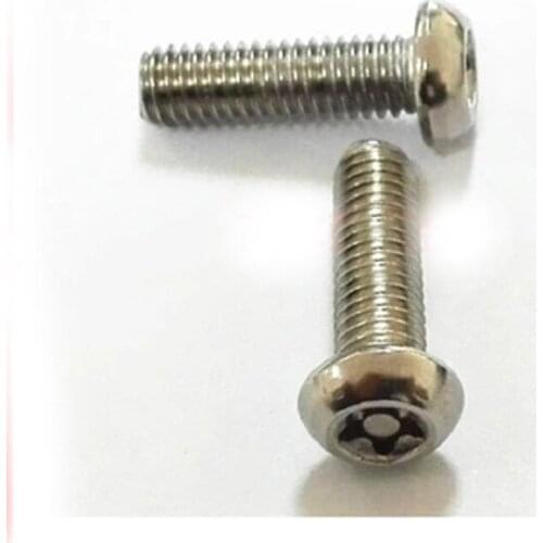 20Pcs M5 Stainless Steel Round head Pentagonal Needle column Five stars Torx T&TX Plum blossom Anti-theft Screw bolt 8mm-20mm L