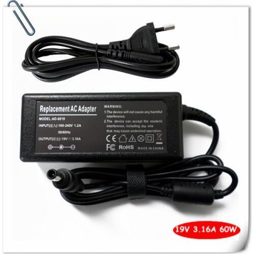 AC Adapter Power Supply Cord for Samsung QX410 QX410-S02US Q430-JSB1US NP300E5A NP300V5A NP350U2B Laptop Charger Plug 19V 3.16A