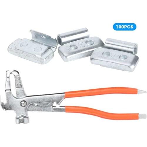 Tire Wheel Balancing Weights 100pcs 15g/0.53oz P-Style Aluminium Alloy Clip on Balancing Wheel Weight Balancetire Repair wit