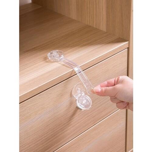 Childrens cabinet door anti-pinch security lock baby protective cabinet lock drawer cabinet refrigerator lock drawer