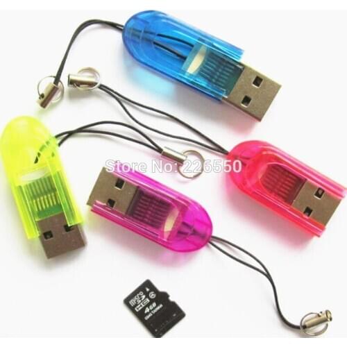 Fast shipping Thumb High Speed Memory Card Reader for Micro SD T-Flash TF