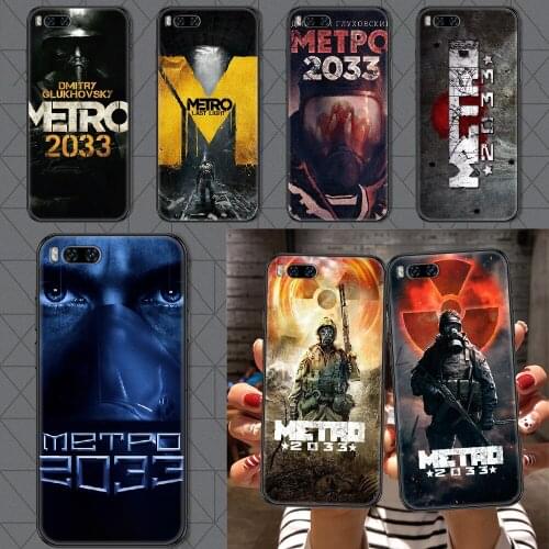 Game Metro 2033 Phone case For Xiaomi Mi Max Note 3 A2 A3 8 9 9T 10 Lite Pro Ultra black fashion waterproof 3D prime trend