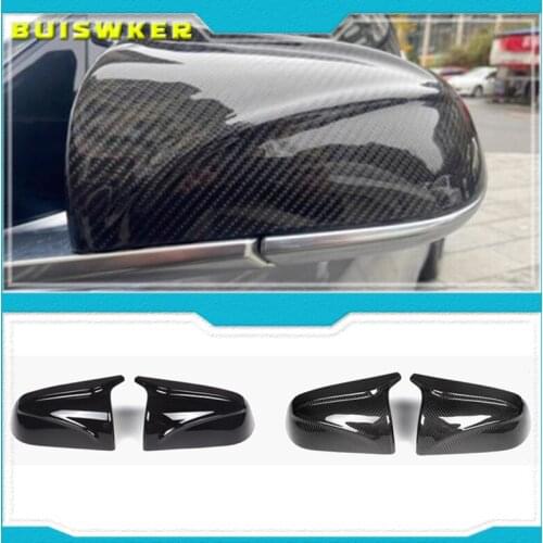 Rear Mirror Cover for Tesla Model 3 Rearview Side Mirror Sticker Car Decor Modification Carbon Fiber ABS for Model3 2017-2021