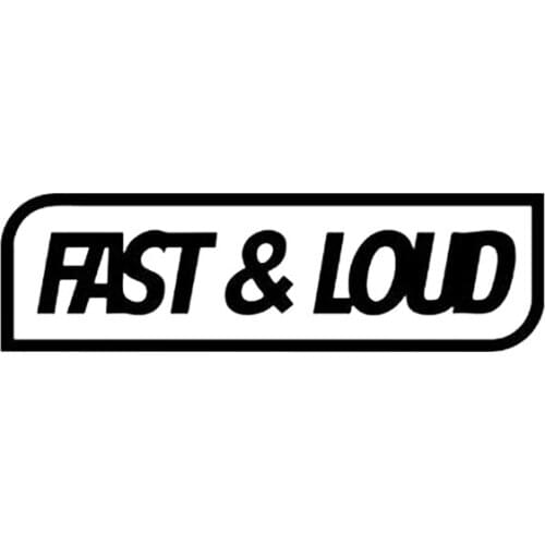 Black/Sliver Funny Fast And Loud Text Car Sticker Vinyl Decoration Car Window Assessoires Decal C784