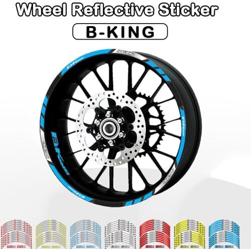 FOR SUZUKI BKING BK1300 GSX1300BK Motorcycle Decorative Stripe Sticker Front Rear Wheel Reflective Decal Accessories