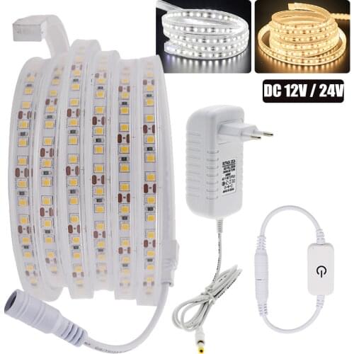 DC 12V 24V LED Strip Dimmerable CRI 80RA IP67 Waterproof 6000K 4000K 3000K SMD 2835 120LEDs/m Flexible Tape LED Light Lamp