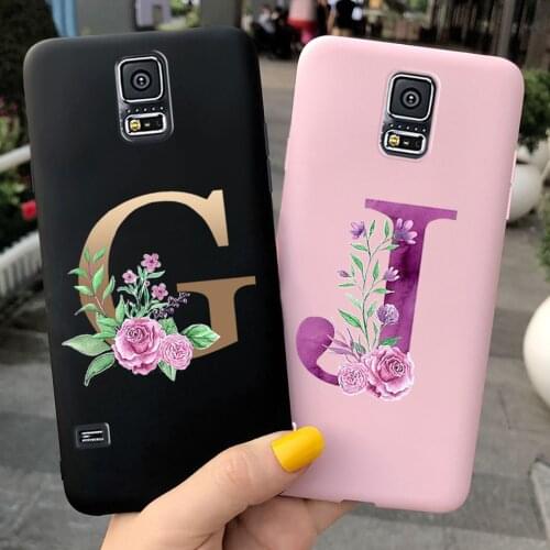 For Samsung Galaxy S5 Case Cute Letter Soft Silicone Case Cover For Samsung S5 S 5 I9600 SM-G900 S5 Neo Duos G903F G900V Capas
