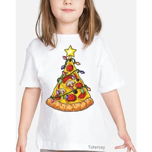 Rainbow Unicorn Animal Print T-shirt for Girls Christmas Gift Children Clothing T Shirt Unisex Cute Kids Clothes Summer Tops