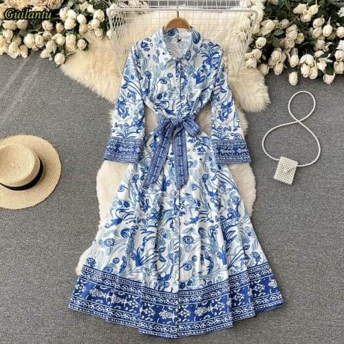 GUILANTU Fashionable Shirt Dresses