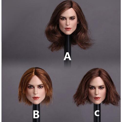 Mnotht Toys GC007 1/6 Sexy Kayla Knightley Head Sculpt for 12inch Phicen Tbleague Jiaoudoll Verycool Action Figure Collections