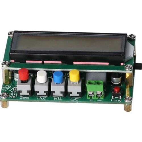 LC100-A Digital LCD Capacitance Meter High Precision Inductance Capacitance L C Meter 1pF-100mF 1uH-100H with Test Clip