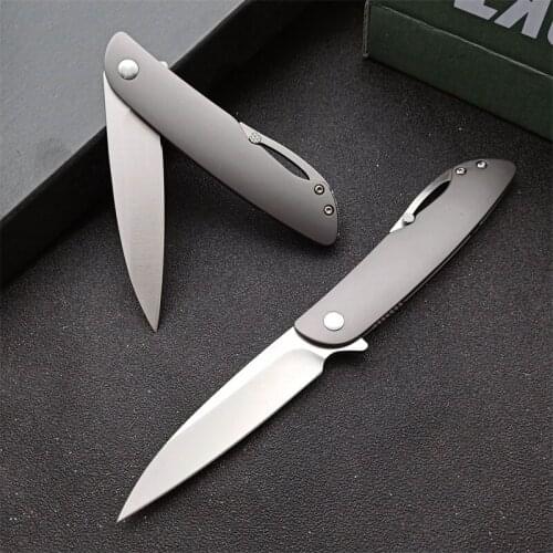 Pocket Fruit Knife 8Cr13Mov Portable Folding Blade Stainless Steel Handle Outdoor Camping Hunting Self Defense Rescue EDC Tool