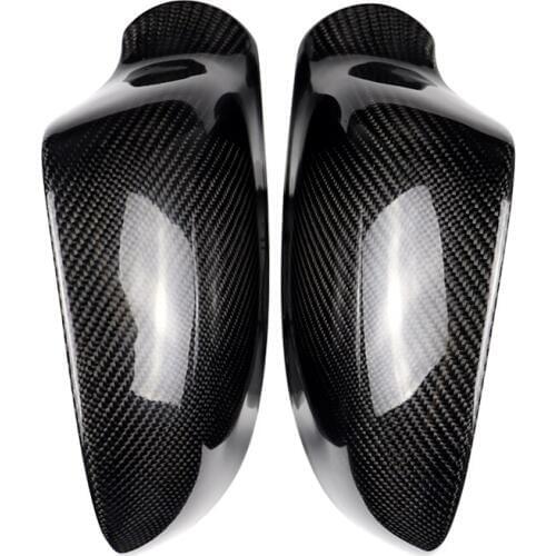 Carbon Fiber Side Wing Mirror Covers Caps Replacement Decoration Fit For Audi A3 A4 A5 B7 A6 C7 05-12