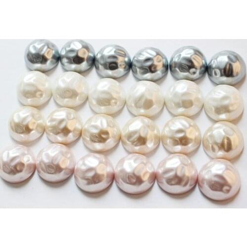 Summer style 40pcs/lot 15mm color print geometry rounds shape resin flatback beads diy jewelry earring/garment accessory