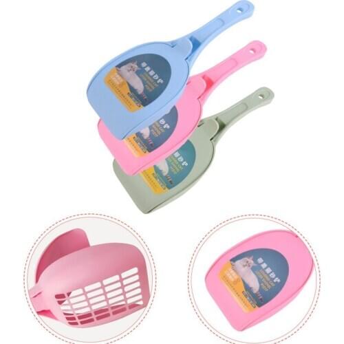Dog Food Scoops Thickened Plastic Cat Waste Scooper Shovel Hollow Cleaning Tool Cleaning Litter Scoop Set Pet Care Sand Products