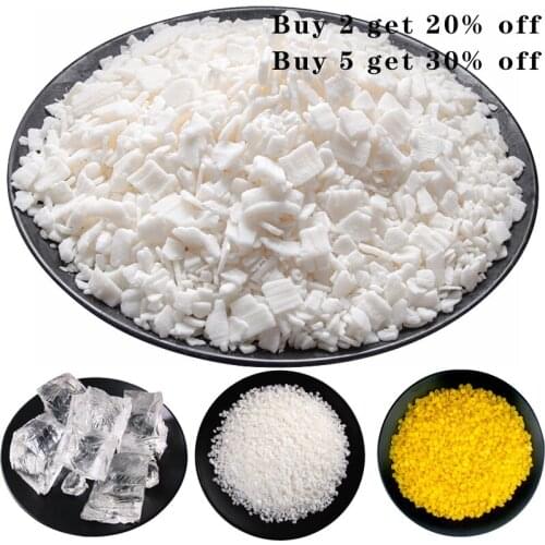 Natural Soy Wax for DIY Candle Making Supplies Smokeless Waxed Candles Wicks Raw Material Handmade Gift Candle Wax White Beeswax