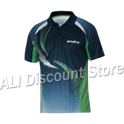 New Andro high Quality Table Tennis Jerseys Training T-Shirts Ping Pong Shirts short sleeve Cloth Sportswear for men