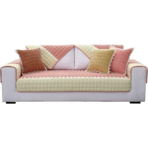Anti Slip Solid Sofa Cover Solid Couch Cover Funda Sofa for Living Room Cotton Fabric 8 Colors Seasons Universal Free Shipping